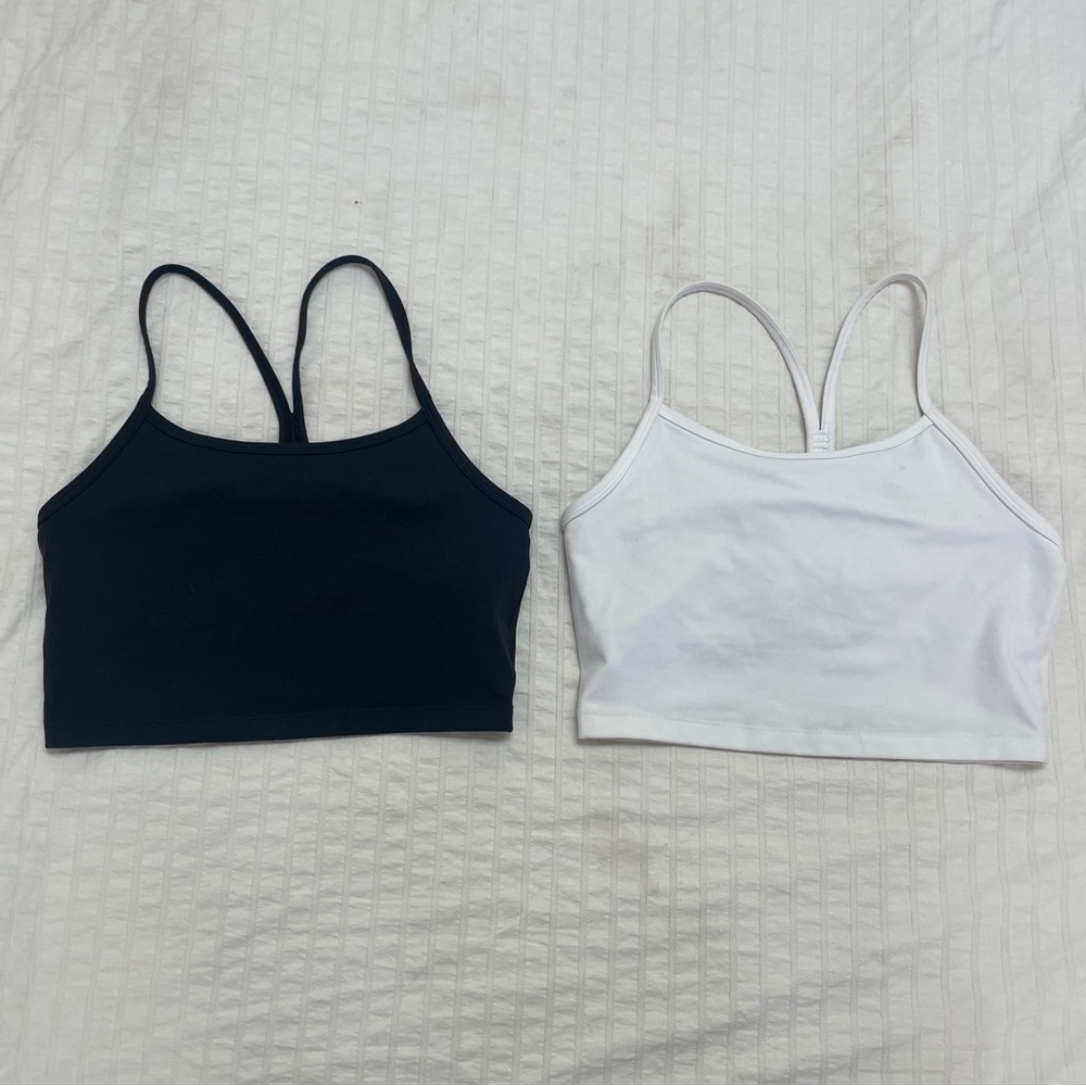 Aerie Offline Women's Medium Bundle of 2 Recharge Hugger Bra Tops Crop Racerback